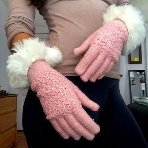 Vintage Pink Gloves